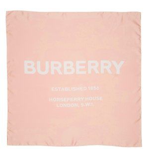 [[[BURBERRY]]] 'Inverse' Branded Text Square Scarf